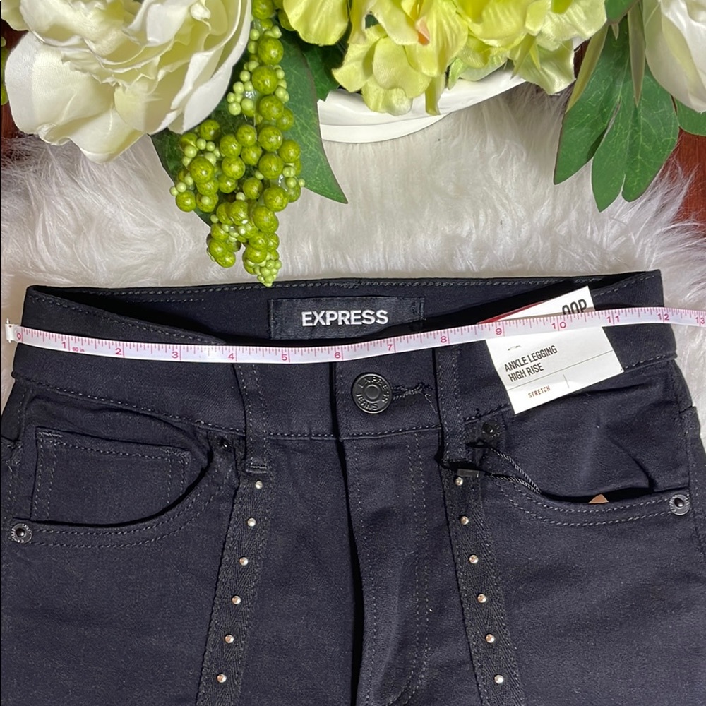 Express Ankle High Rise Jean Leggings - Picture 7 of 13
